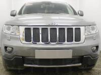 Jeep Grand Cherokee (11–12) Защита радиатора, чёрная, низ