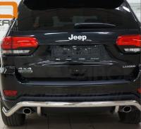 Jeep Grand Cherokee (11–/13–) Защита заднего бампера одинарная волна d 60 мм, нерж.