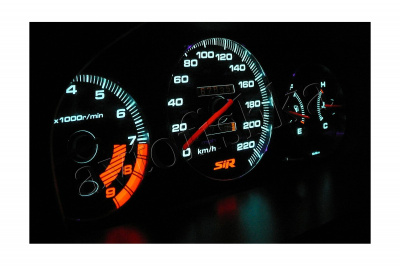Honda CR-V I (97-01) светодиодные шкалы (циферблаты) на панель приборов - SIR дизайн