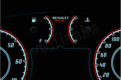 Renault Thalia светодиодные шкалы (циферблаты) на панель приборов - дизайн 1